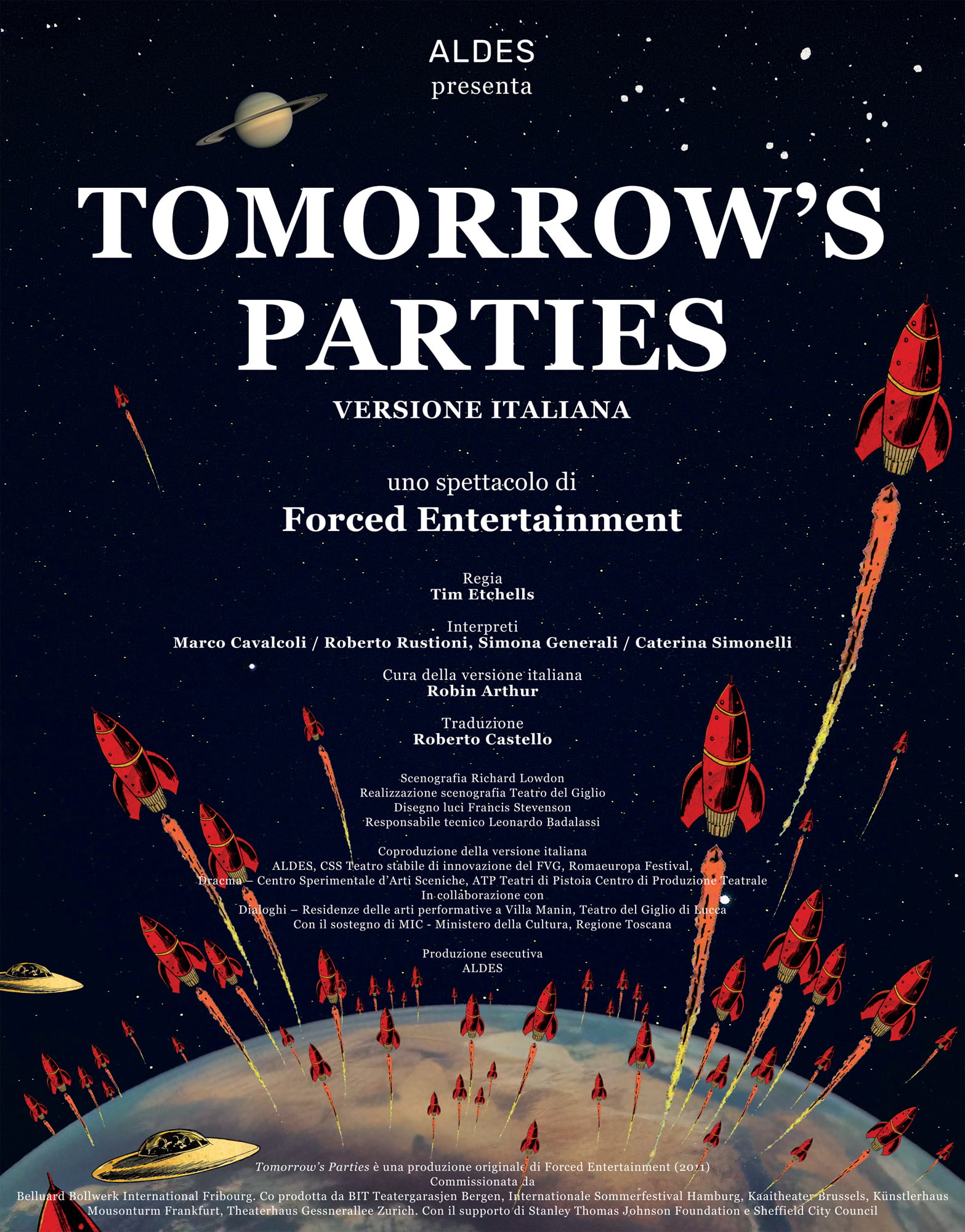 TOMORROW'S PARTIES - versione italiana, manifesto