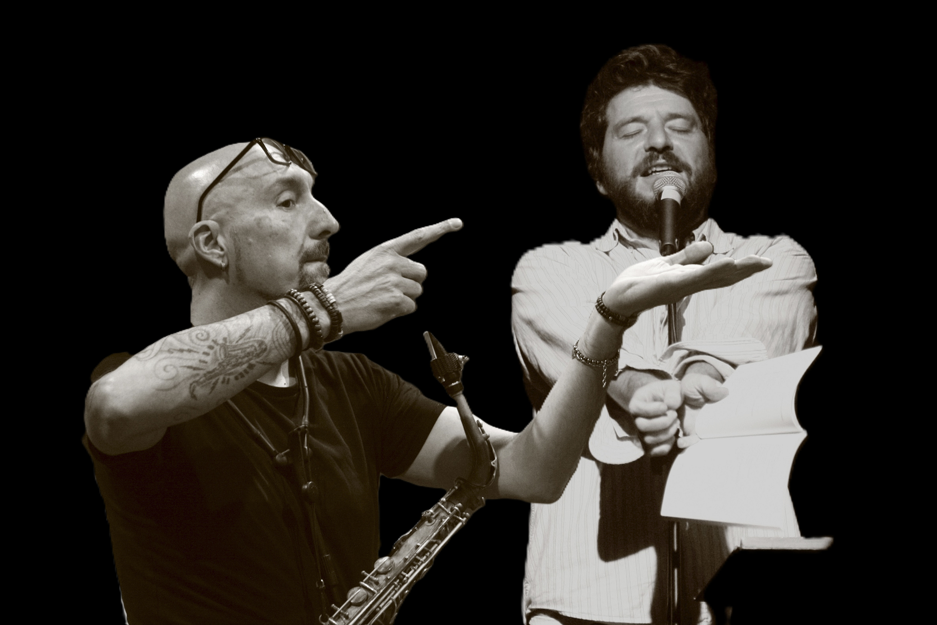 Renzo Telloli e Filippo Balestra, da scatti di Massimo Bianchini