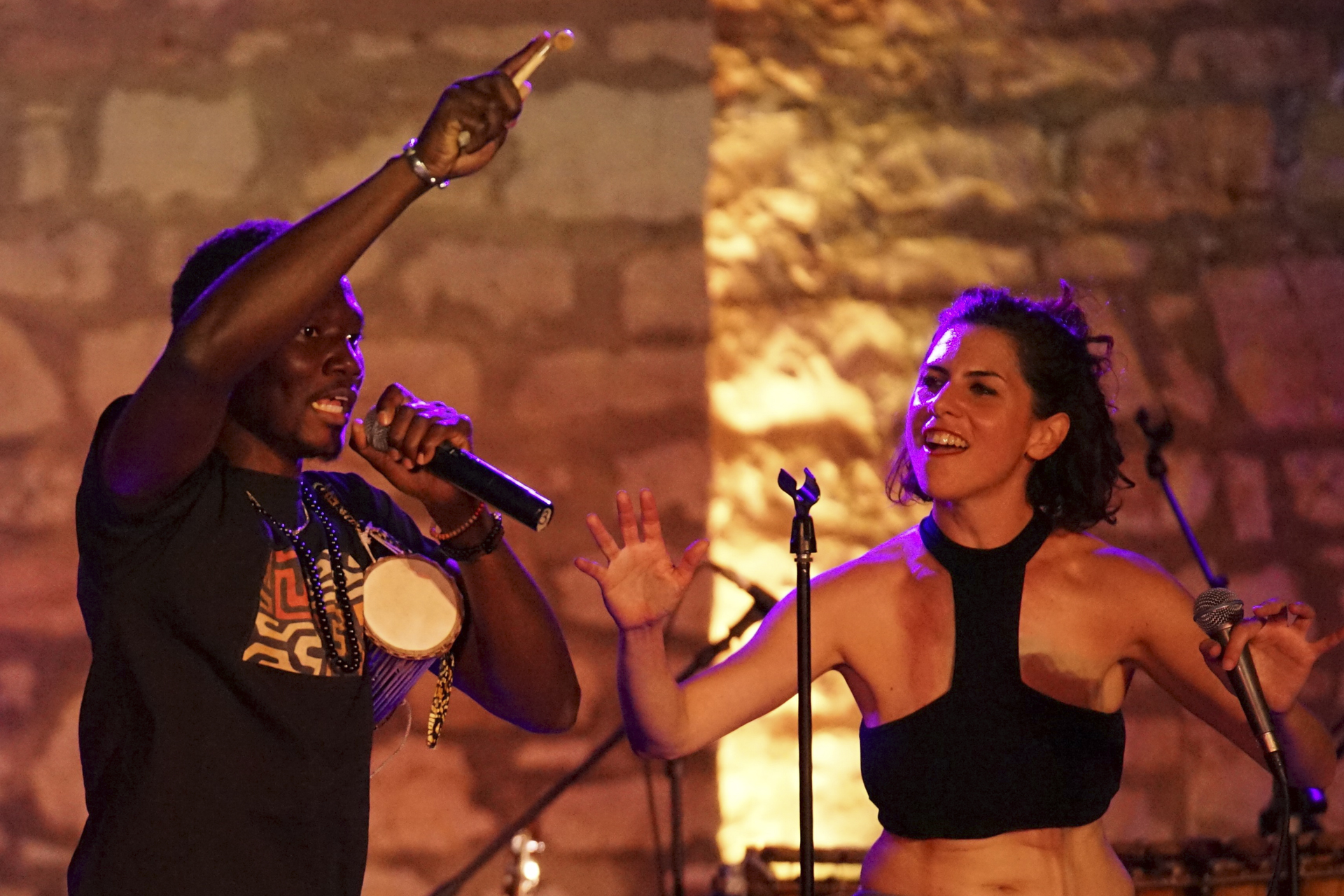 Zam Moustapha Dembélé e Giselda Ranieri. Foto di Gilles Dubroca
